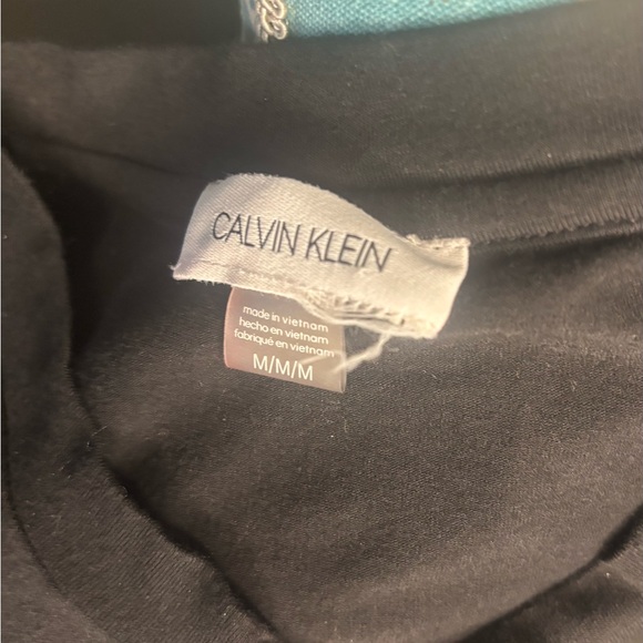 Calvin Klein Women's Long T-Shirt Dress Stretch Fabric, Shiny Logo, Size M - Picture 7 of 9